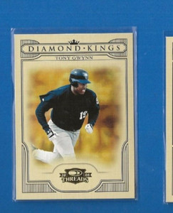 Tony Gwynn 2008 Donruss Threads Diamond Kings - card # DK45 / Padres