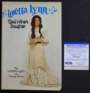 LORETTA LYNN 1976 1st Ed. COAL MINERS DAUGHTER Signed AUTOGRAPH Book PSA/DNA COA - Picture 1 of 6