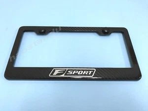 1x ForF SPORT Real 3K Twill Weave 100% CARBON FIBER License Plate Frame Holder - Picture 1 of 2