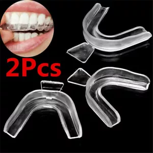 2Stk Zahnschienen Mouth Tray Guard Mundschiene Zahnbleaching Teeth Whitening DE - Bild 1 von 10