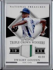 Dwight Gooden # 48/99 "Triple Crown Winners" Patch 2017 National Treasures