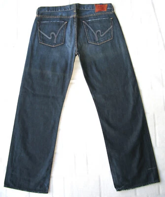 NEW Citizens of Humanity Evans 606 Relaxed Jeans Men Sz 38 x 33 Dark Distressed - Image 1 of 4