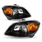 Headlights For 2005-2010 Chevy Cobalt 07-10 Pontiac G5 05-06 Pursuit Black Lamps