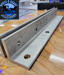 stainless Peterbilt 379 389 Mounting Brackets For Battery Or Tool Box pair new - Picture 1 of 2