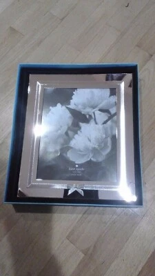 Nuevo en caja Marco LENOX Kate Spade 8x10 PLACA PLATEADA Foto 1 de 2