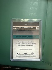 2023 TOPPS TRIBUTE JULIO RODRIGUEZ AUTO #TA-JR /60 Mariners