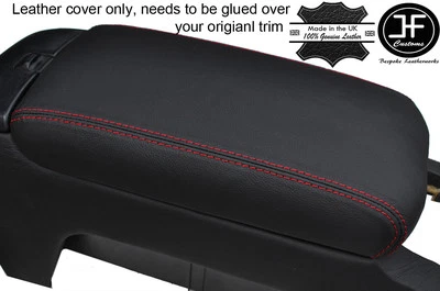 TAPA REPOSABRAZOS COSTURA ROJA CUBIERTA CUERO REAL SE ADAPTA A LEXUS SC 430 SC 2001-2010 Foto 1 de 3