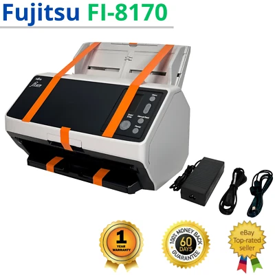 Fujitsu Fi-8170 Desktop Farbe Lan Dokumentenscanner W / Bündel - 1 Jahr Garantie - Bild 1 von 4