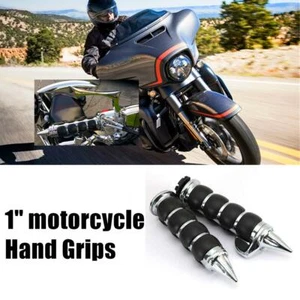 26mm 1" Handlebar Hand Grips Fit For Harley FXDL Dyna Low Rider FXDB Street Bob - Imagen 1 de 9