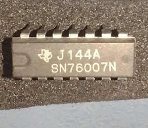 Texas Instruments SN76007N 2.5Watt AF Amp IC/NOS/14 pin DIP package - Picture 1 of 3