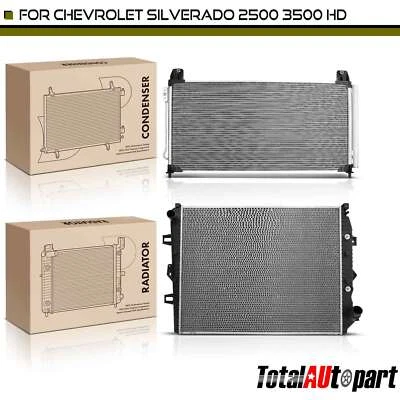 Radiator & AC Condenser Cooling Kit for Chevrolet Silverado 2500 HD GMC 15-16 - Image 1 of 4