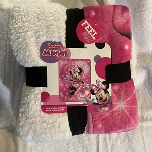 Minnie Mouse Sparkles Oversized Sherpa Throw 60”x80” - Picture 1 of 3