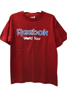 Rara maglietta Reebok Olympics World Tour 1989 nuova senza etichette made in USA anni 80 taglia large - Foto 1 di 7