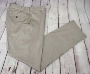 BROOKS BROTHERS Light Weight Advantage Chino Milano Khaki Pants SIZE 35/32 Beige - Picture 1 of 7