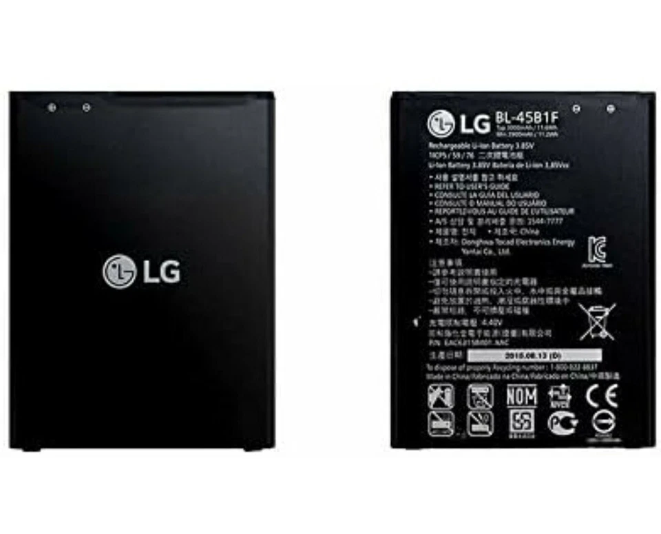 全新原始设备制造商 正品 LG BL-45B1F 电池 适用于 V10 H900 H901 VS990 Stylo 2 LS775 — 第 1/4 张图片
