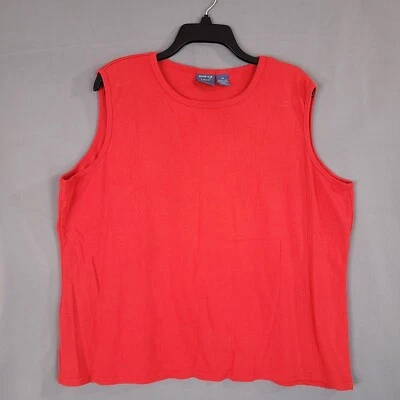 Pullover rojo sin mangas Mountain Lake II para mujer talla 3X Foto 1 de 4
