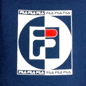 Fila Men's/Unisex Black or Navy Logo T-Shirt - S-2XL - New - Athletic Apparel - Picture 1 of 7