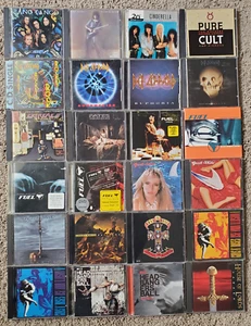 Hard Rock CDs - Def Leppard Satriani Scorpions Kiss UPDATED AVAILABLE LIST PICS - Picture 1 of 123