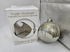 Vintage Hallmark Keepsake Glass Ornament "Love" 1983 "Love Makes Each Day A Joy" - Picture 1 of 7