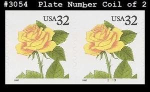 USA3 #3054 MNH PNC2 Pl #2333 Yellow Rose s/a - Picture 1 of 1
