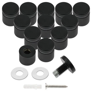 12 Pcs 1" x 1" Stainless Steel Standoff Screws, Wall Sign Standoff Mounting H... - Foto 1 di 7