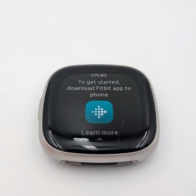 Fitbit Versa 4 Activity Tracker Smartwatch - Platinum - WATCH ONLY - Grade B - Image 1 of 4