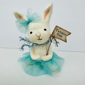 Bethany Lowe Twinkle Toes Bunny Dancer Dance Ballerina Blue Tutu Ballet Girl - Picture 1 of 8