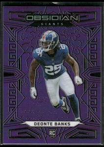 2023 Obsidian Deonte Banks #174 Purple Flood Electric Etch FOTL /13 (RC) - Picture 1 of 2