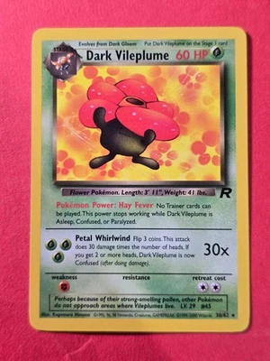 2000 Pokemon Team Rocket Unlimited #30 Dark Vileplume, R, NF/H, cds1 - Image 1 of 3