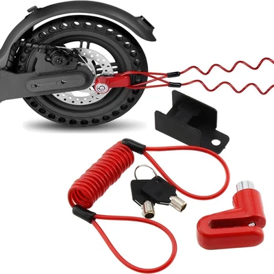 Lucchetto per Monopattino Elettrico, Catena Antifurto Moto, Accessori per Scoote - Immagine 1 di 4