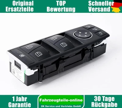 Interruttore Alzavetro Anteriore Sinistro Mercedes Classe A W176 A1669054400 - Immagine 1 di 4