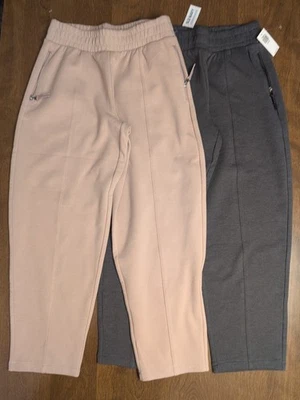 NUEVO LOTE de 2 Pantalones deportivos antiguos azul marino para niña Dynamic Jogger L 10-12 rosa gris tiro alto Foto 1 de 4