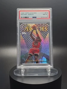 Tarjeta insertada 1998 Topps Legacies Michael Jordan #L15 graduada PSA 8 - Imagen 1 de 2