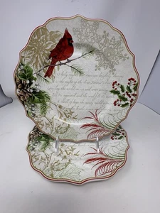Coventry Good Tidings Dinner Plate 10 1/2” Christmas Cardinal New!!! - Picture 1 of 8