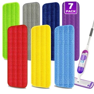 7 Count Reusable Microfiber Mop Pads for Swiffer PowerMop - Microfiber Wet Pa... - Picture 1 of 5