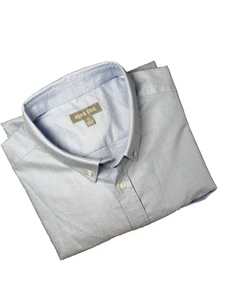 Ash & Erie Shirt Mens XL Light Blue Slim Fit Button Up Long Sleeve Casual - Picture 1 of 8