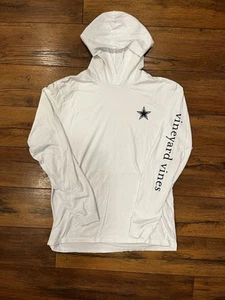 Vineyard Vines Dallas Cowboys NFL Hooded Long Sleeve Shirt Size Medium - Picture 1 of 6