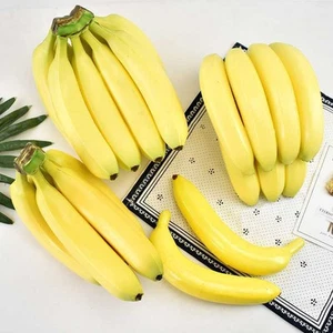 Yellow Artificial Banana Fake Fruit For Film Set Plastic Model Realistic - Picture 1 of 63