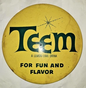 RARO Letrero Vintage Teem Limón Lima Original - Imagen 1 de 5