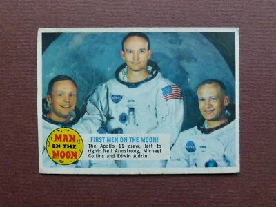 1969 A&BC (UK Topps) - Man on the Moon - FIRST MEN Neil Armstrong Collins Aldrin - Image 1 of 4