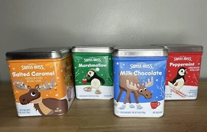 Lot of 4 Empty 2024 Swiss Miss Hot Cocoa Christmas Collectible Tin Containers - Picture 1 of 20