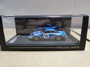 HEADLINER HL0801 ALPINE RENAULT A110 1800 #15 1973 MONTE CARLO 1/43 - Picture 1 of 11