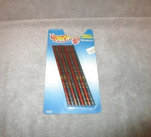 Lápices Mattel Hot Wheels 1997 vintage logotipo de llama 8 unidades juguete Tara NUEVO sellado - Imagen 1 de 6
