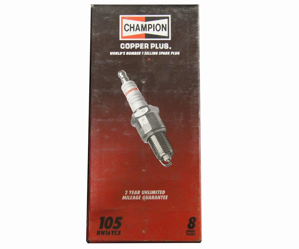 Champion Copper Plus Spark Plugs Pack of 8 New Stock No.105 RN16YC5 - Image 1 of 4