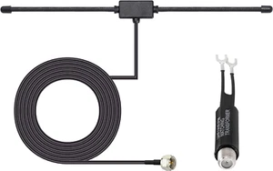 Bingfu 75 Ohm 300 Ohm FM Antenna dipolo Forma T per Interno Digitale HD Radio Tabl - Foto 1 di 12