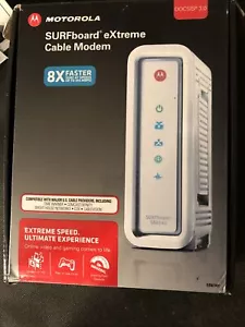 Motorola ARRIS SURFboard SB6141 8x4 DOCSIS 3.0 Cable Modem - White - Picture 1 of 6