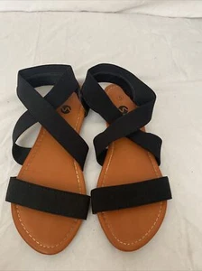 Sandali bassi donna 61CV assortiti, neri, taglia 5 - Foto 1 di 5