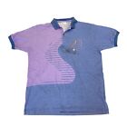 Australian By L'Alpina Tennis Polo Shirt | Vintage 90s Sportswear Purple Blue