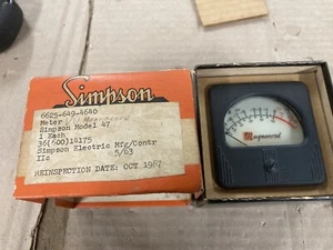 Magnecord | Misuratore di registrazione VU Simpson 47 Nuovo con scatola - Foto 1 di 2