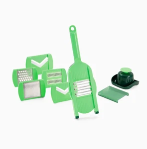 Nicer Dicer Speed Light Handhobel-Set, grün, 5-teilig + 3 GRATIS EINSÄTZE -NEU - Bild 1 von 5
